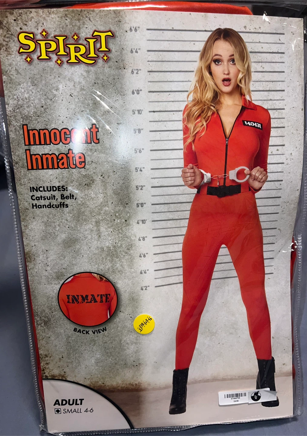 Innocent Inmate Adult Costume - photo 2