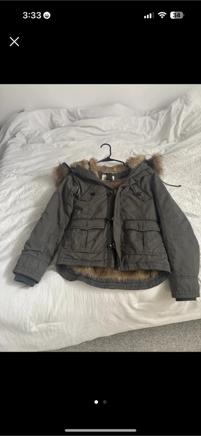TNA Olive Green Winter Jacket