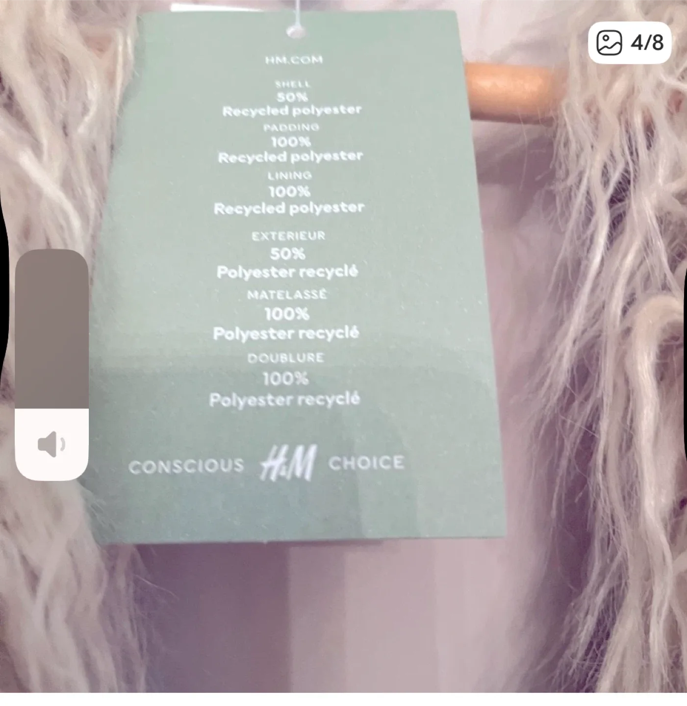 H&M  Faux Fur Trim Jacket NWT image indicator(4)