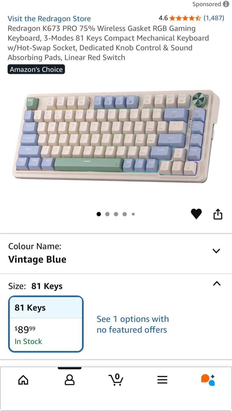 Redragon K673 PRO Wireless Keyboard image indicator(4)