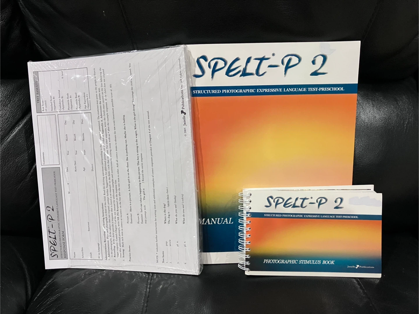 Speech therapy:  SPELT-P 2 Language Test Preschool Set