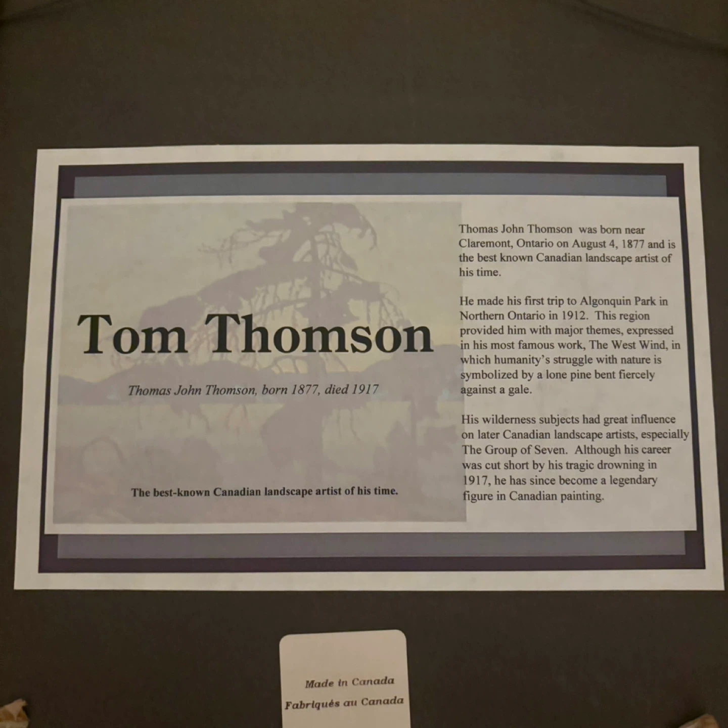 Limited edition Tom Thomson 'Tamaracks II' Framed Print - photo 2
