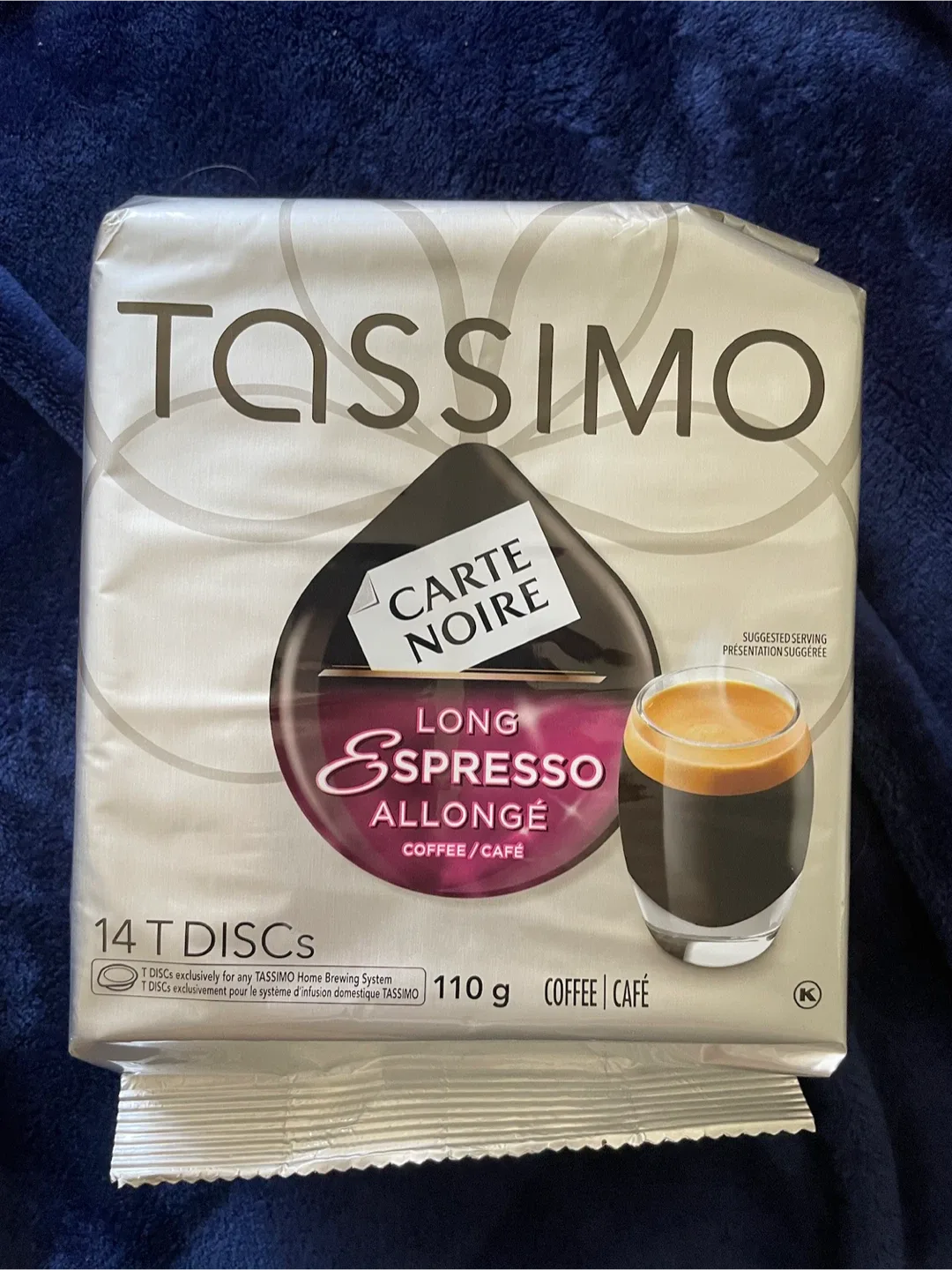 Tassimo Carte Noire Long Espresso Single Serve T-Discs