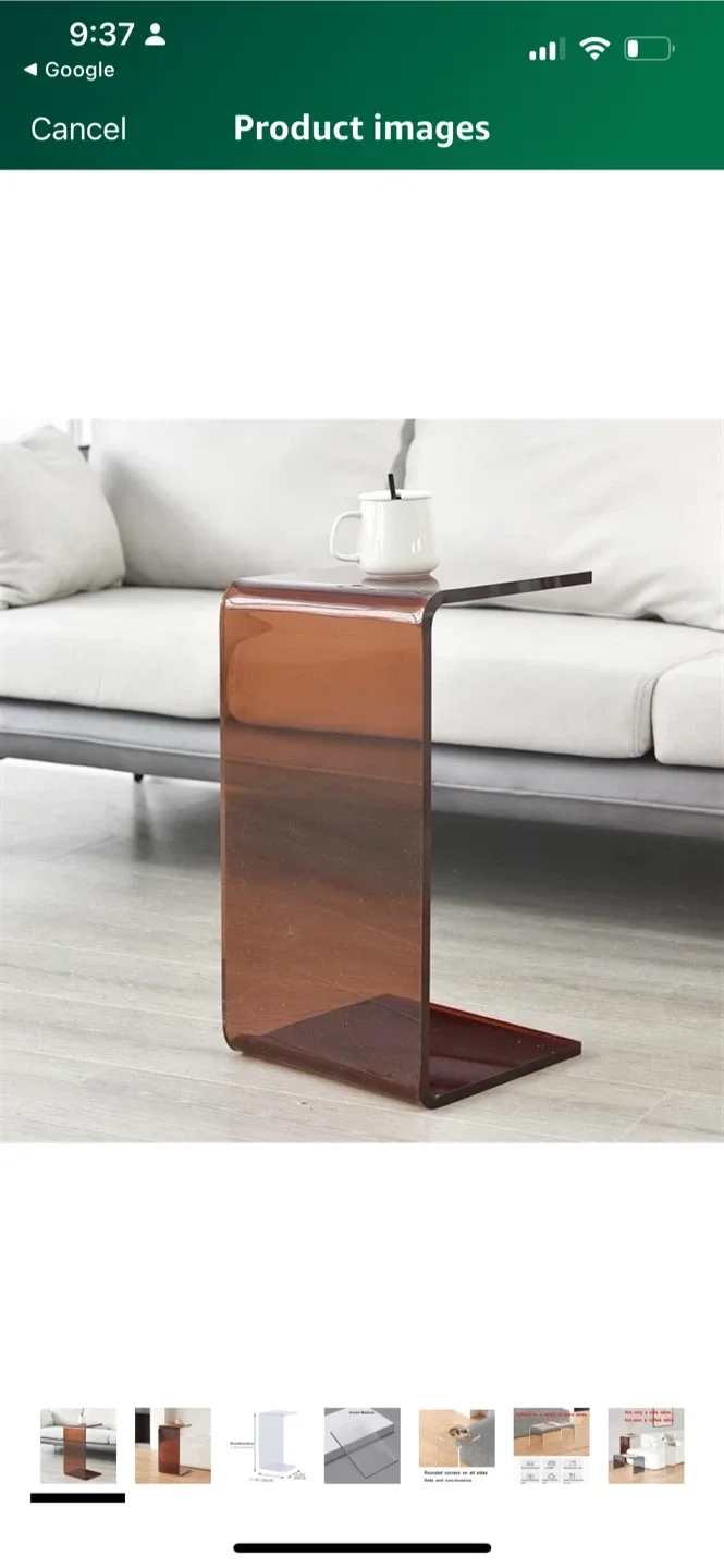 New Acrylic C-Shaped Side Table image indicator(3)