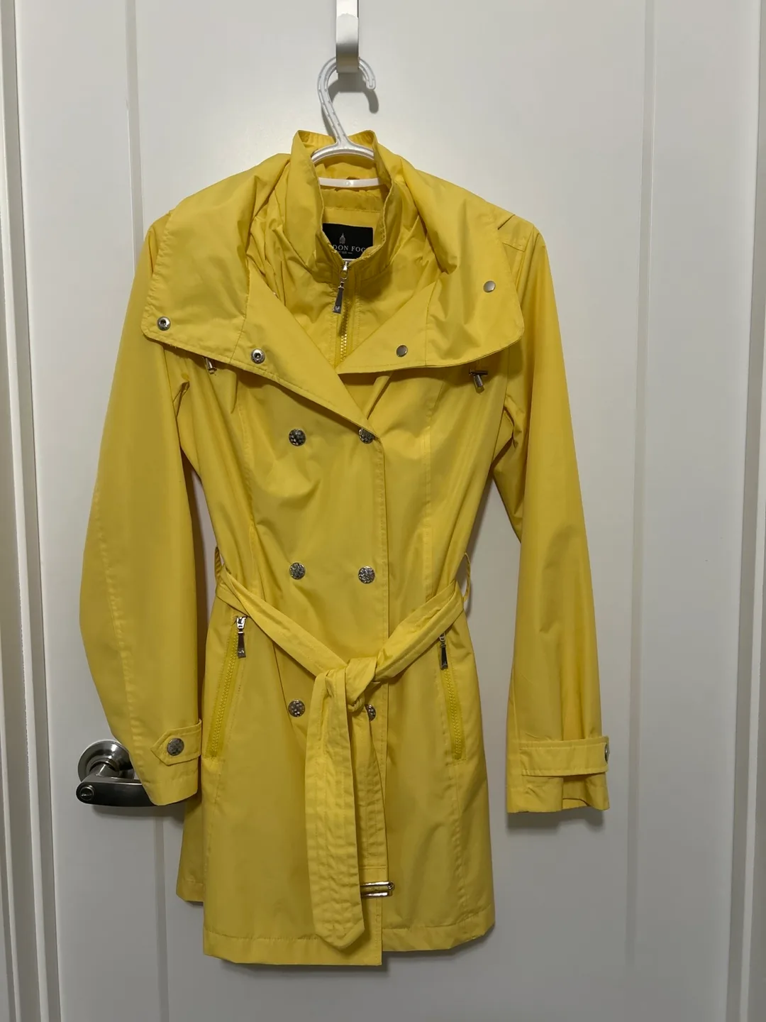 London Fog Yellow Rain Coat