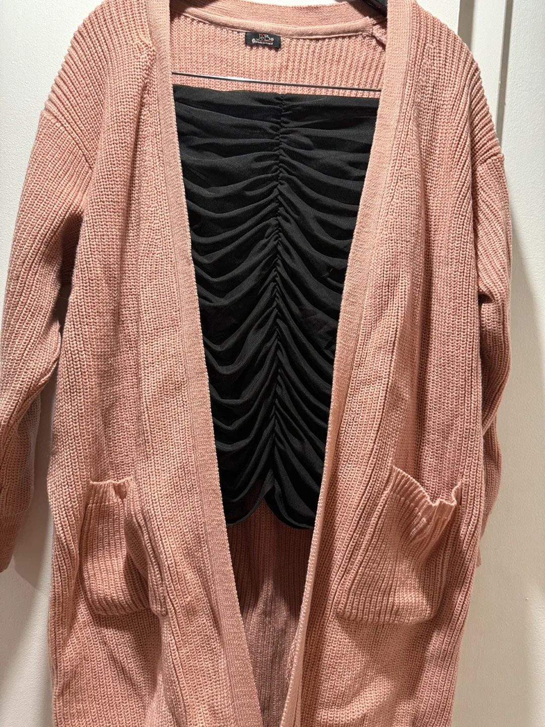 Fashion nova top, green lingerie and sweater image indicator(5)