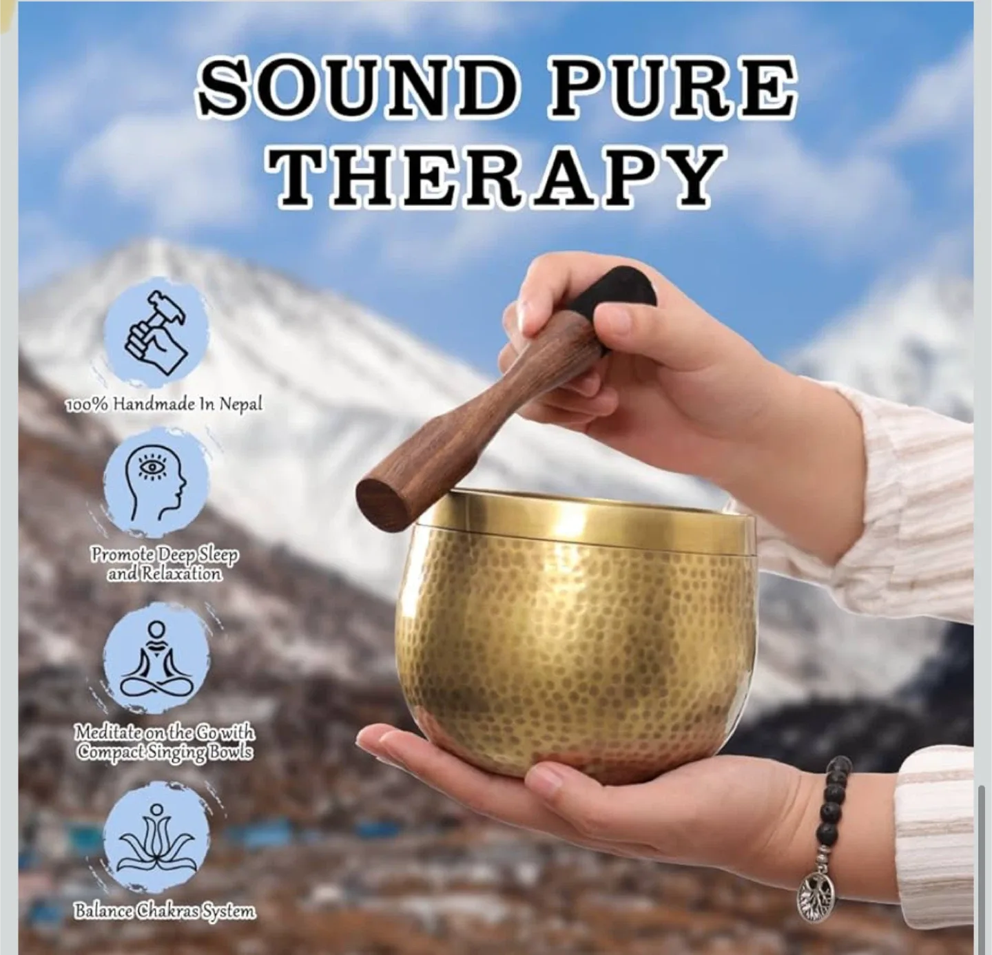 Handmade Sound Bowl from Nepal image indicator(5)