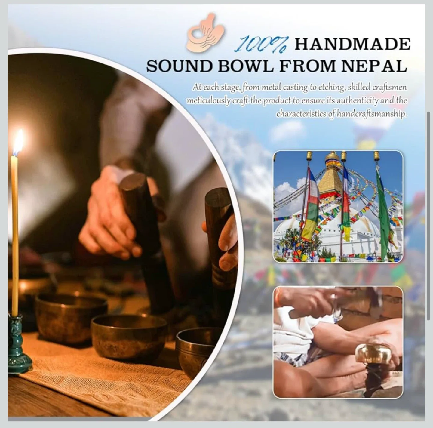 Handmade Sound Bowl from Nepal image indicator(3)