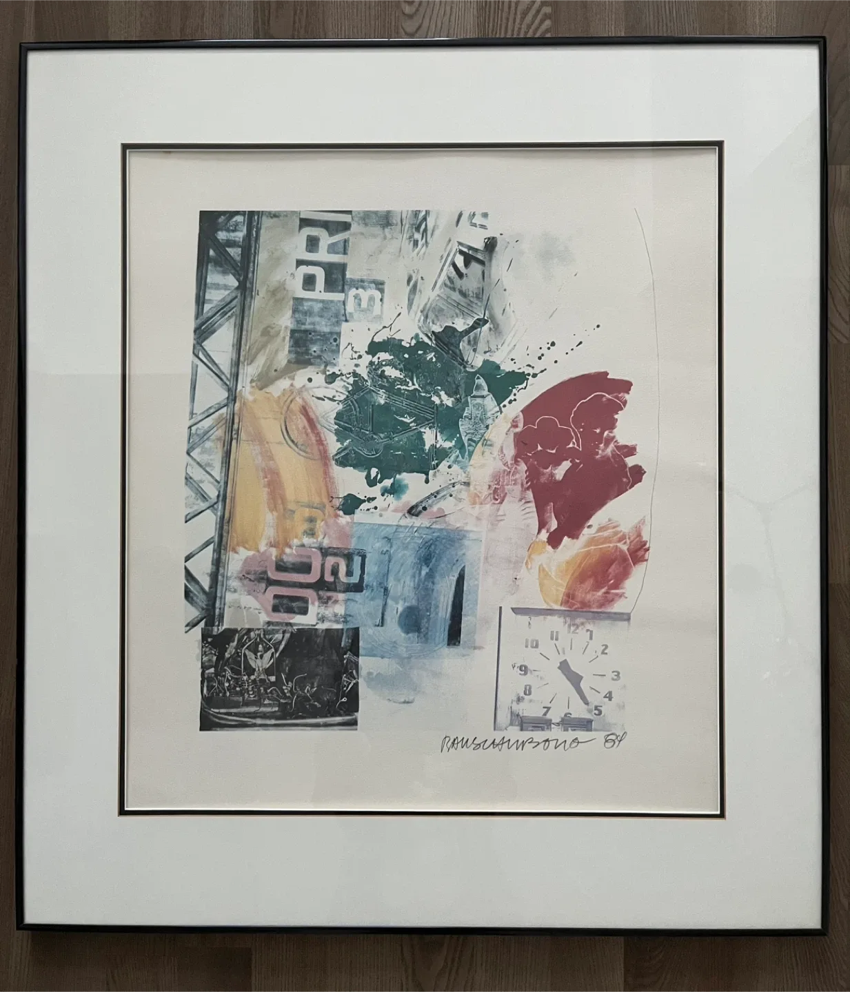 Rauschenberg Art Print - Framed