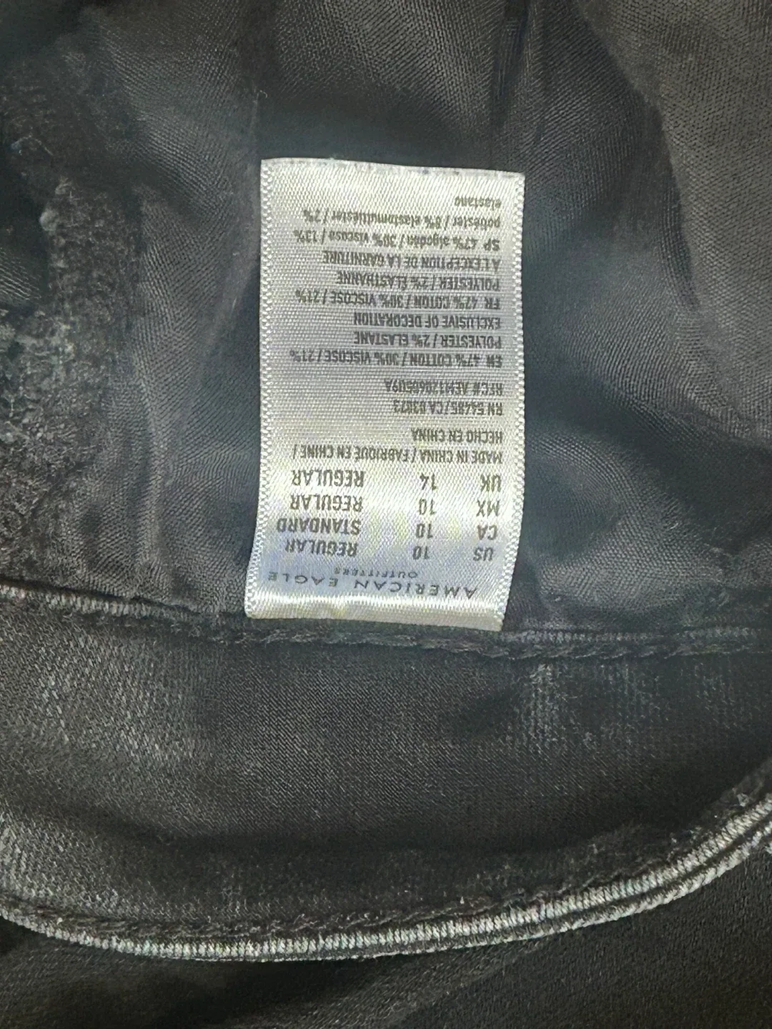 American Eagle Black Jeans - Size 10 image indicator(3)