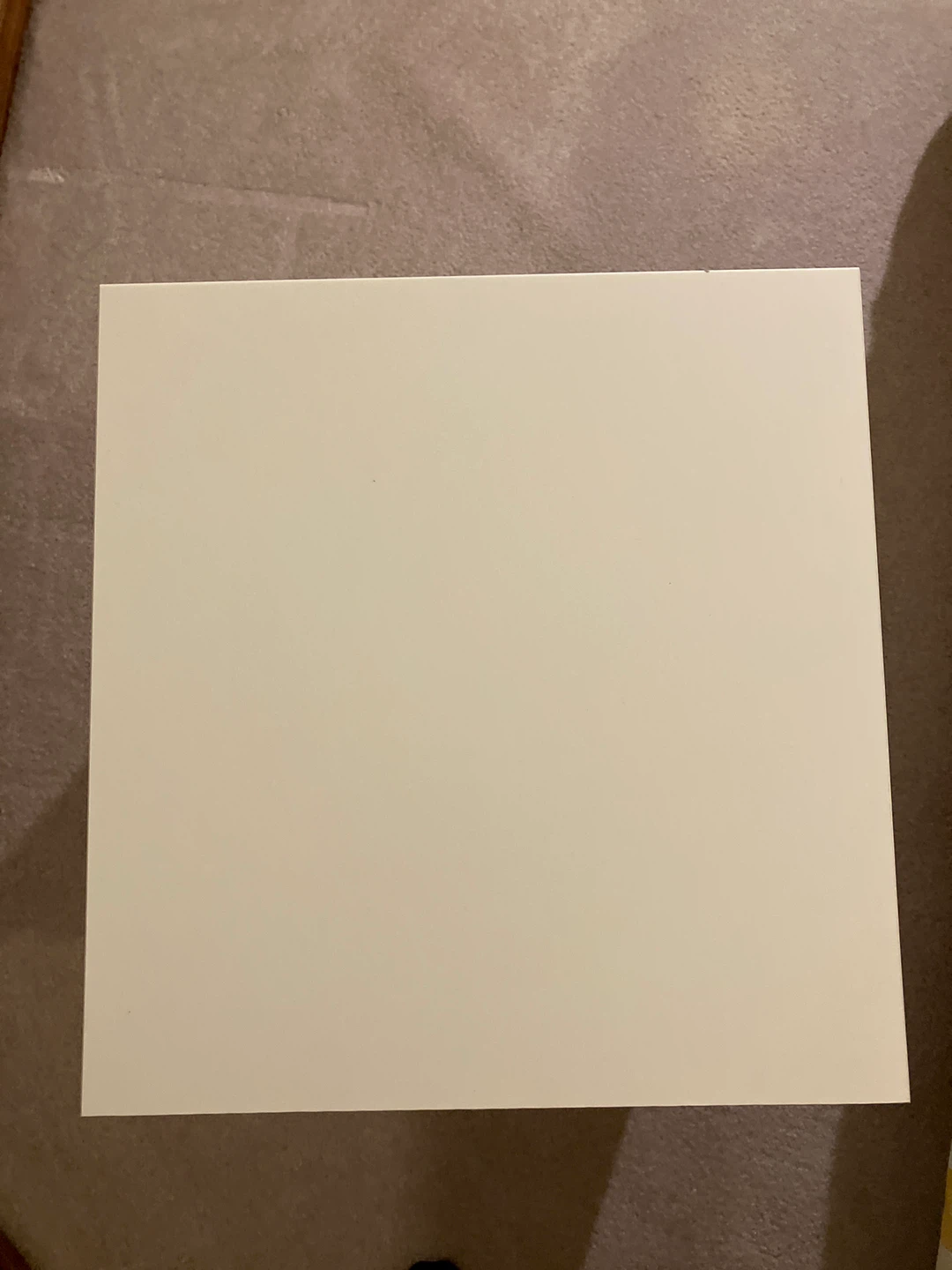 White Bedside Table with Drawer - photo 2