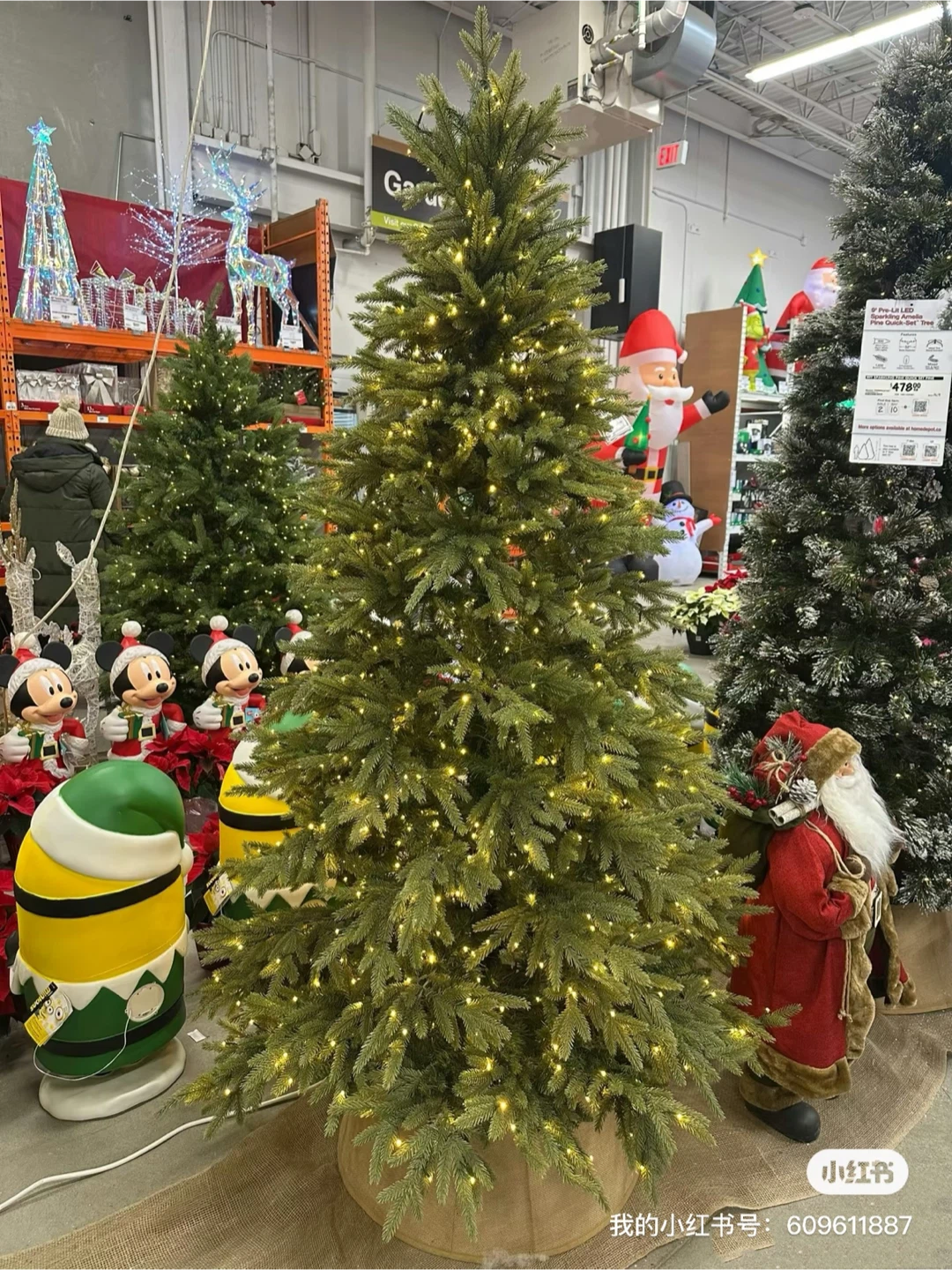 Home Accents Holiday 7.5 ft Pre-Lit LED Christmas Tree