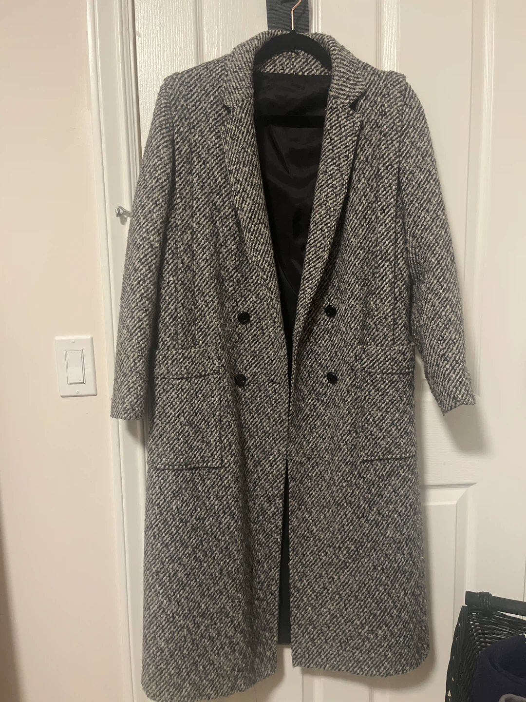 Mixed Fibres Coat, Made in the UK