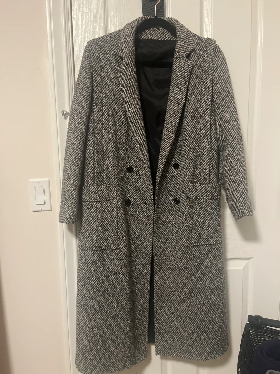 Mixed Fibres Coat, Made in the UK