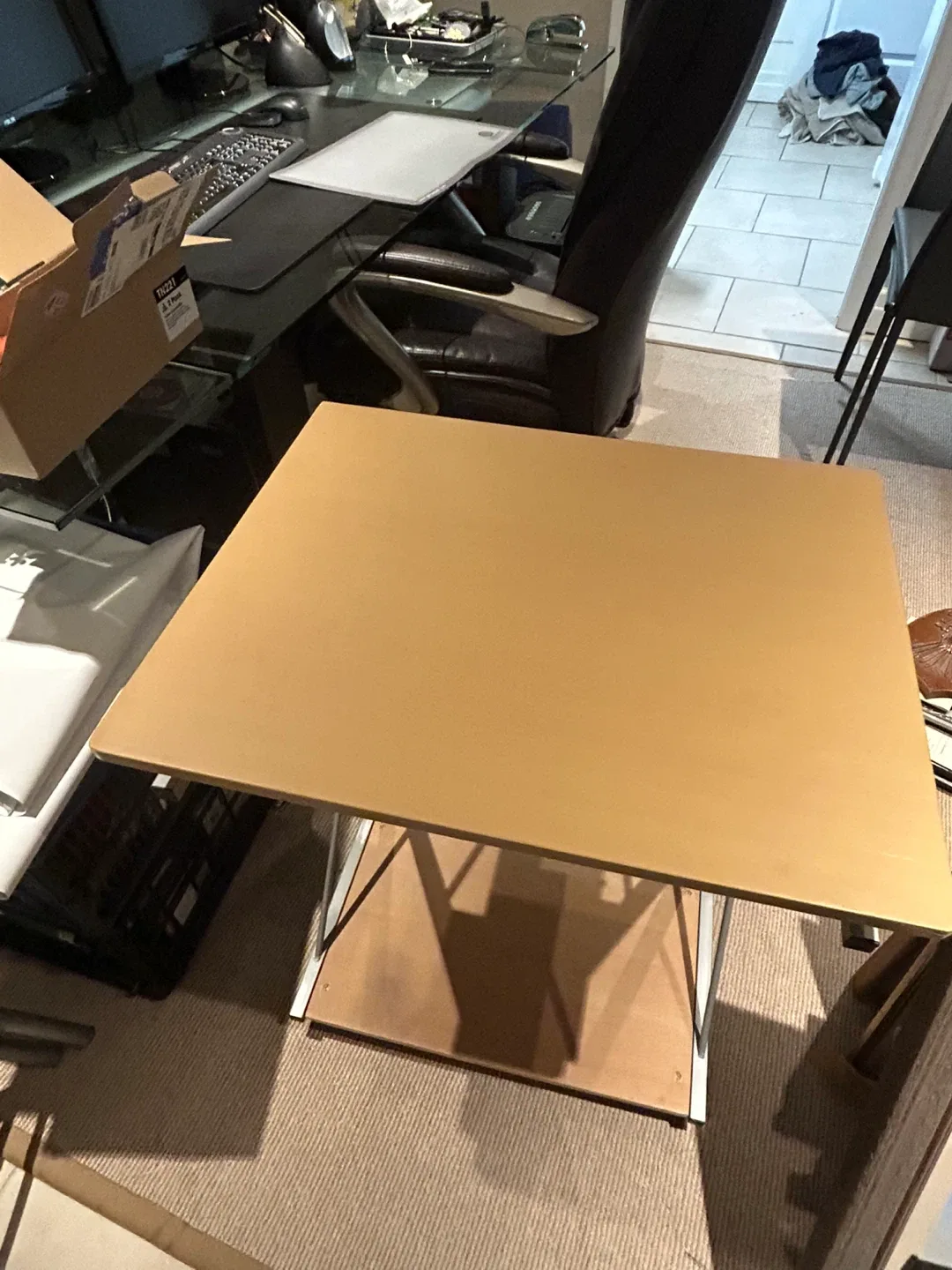 Adjustable Drafting Table with Wheels image indicator(4)