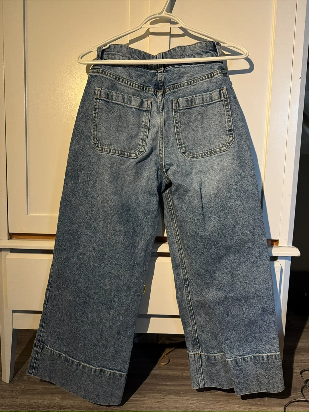 H&M Wide Leg Jeans - Blue image indicator(5)