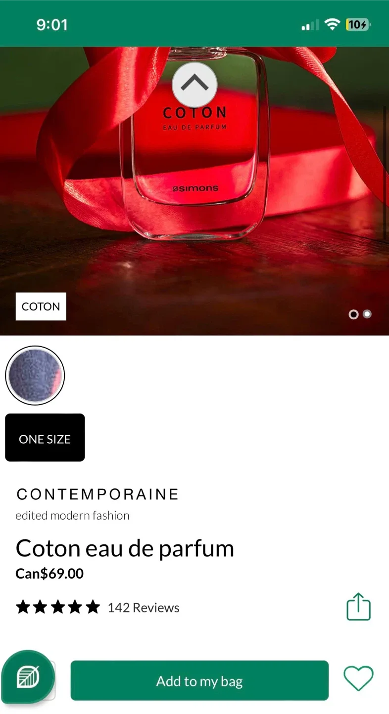 Simons Coton Eau de Parfum 50 mL image indicator(2)