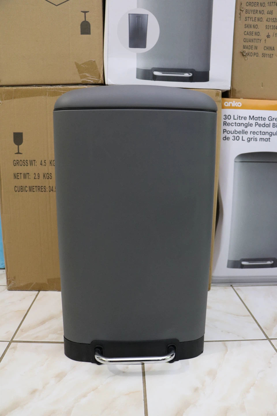 30L Garbage Bin Pedal Bin