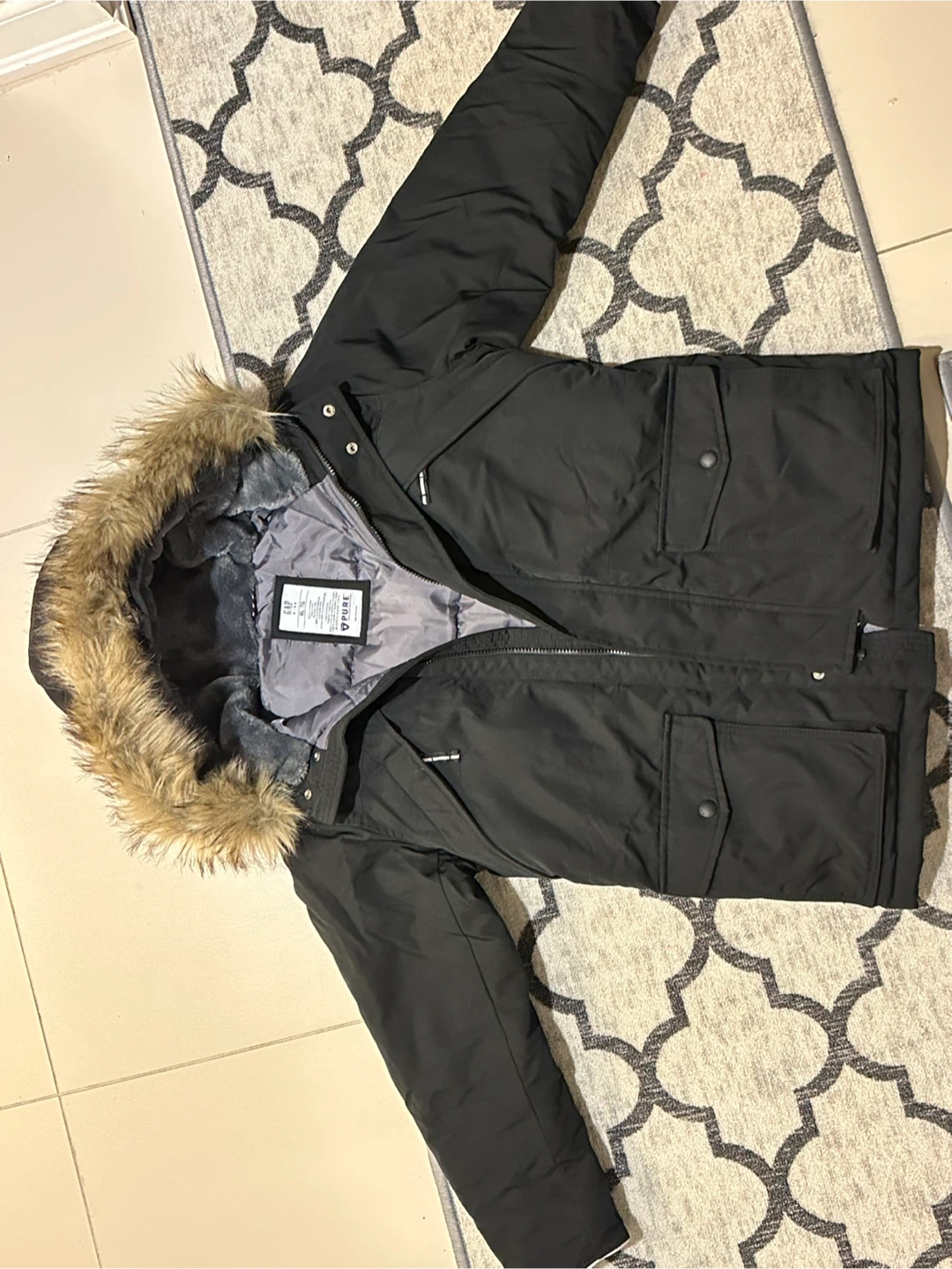 GAP Kids Black Winter Parka XL (12-13)
