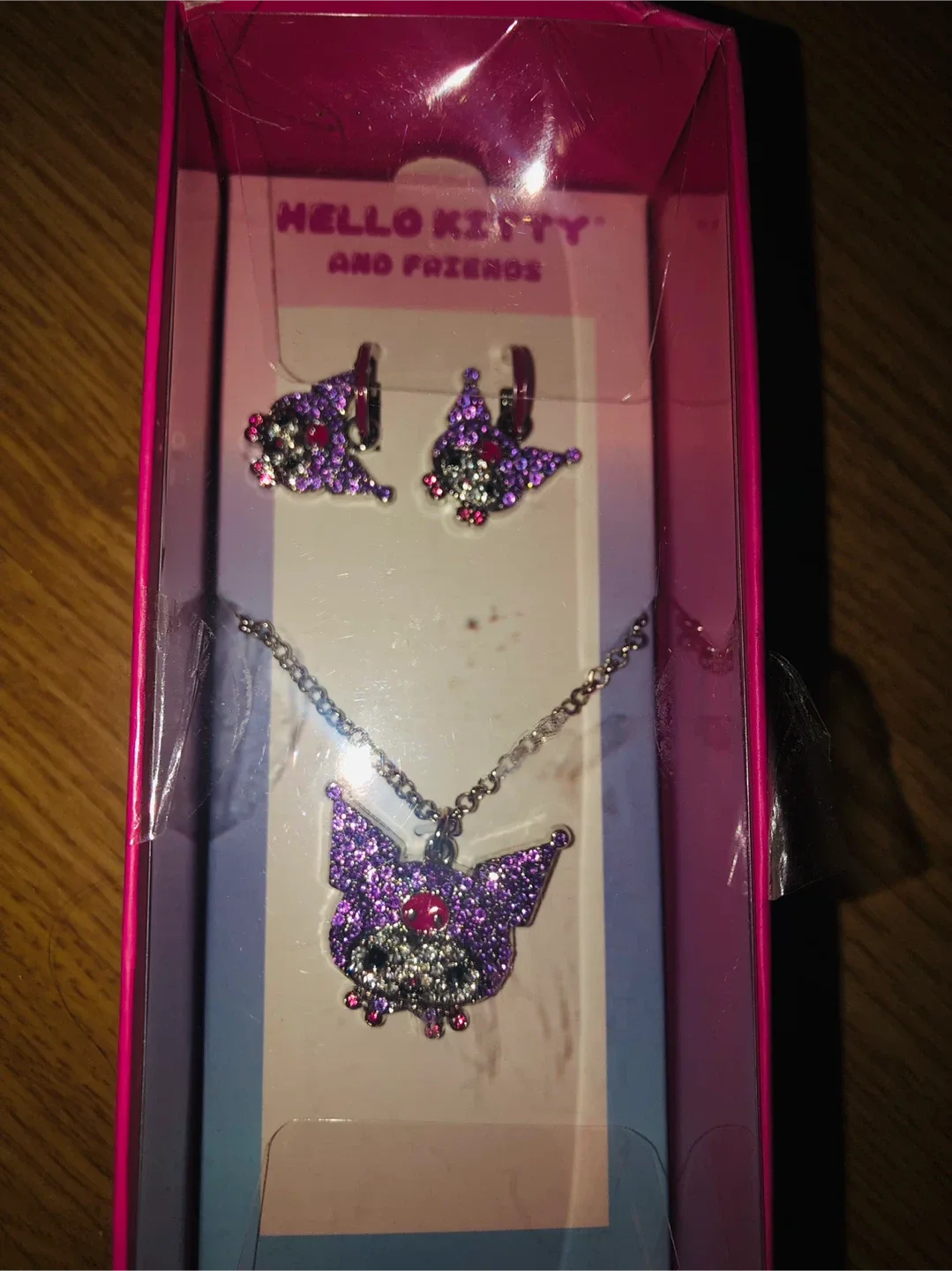 Hello Kitty & Friends Kuromi Necklace & Earrings Set thumbnail