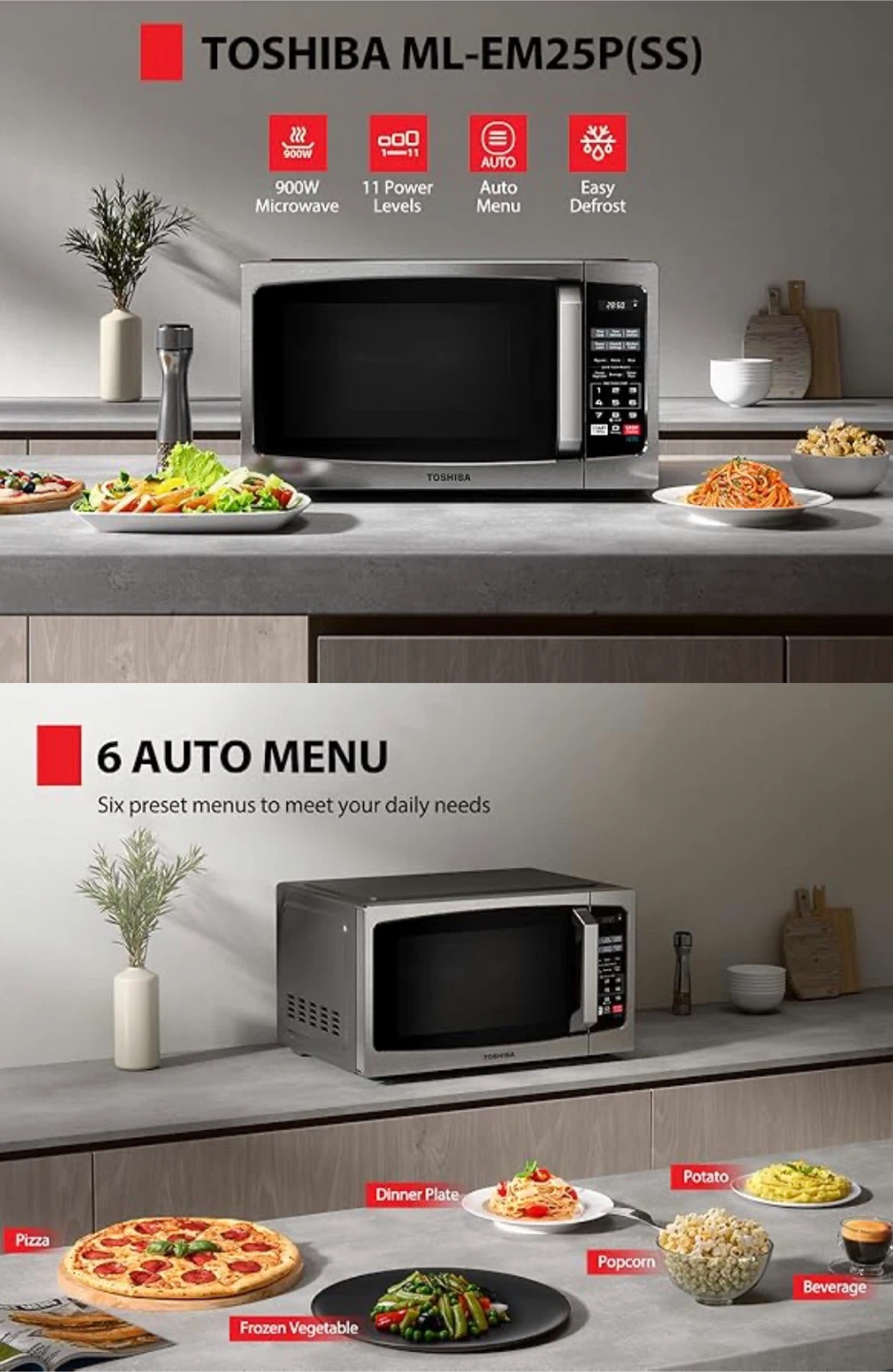Toshiba Microwave Oven — Stainless Steel - photo 4