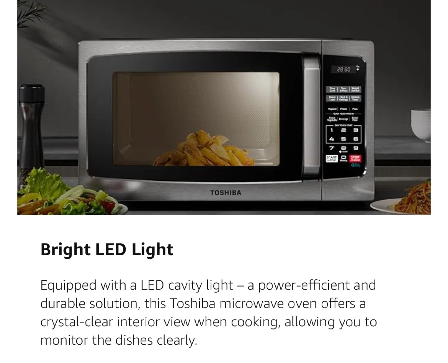 Toshiba Microwave Oven — Stainless Steel image indicator(2)