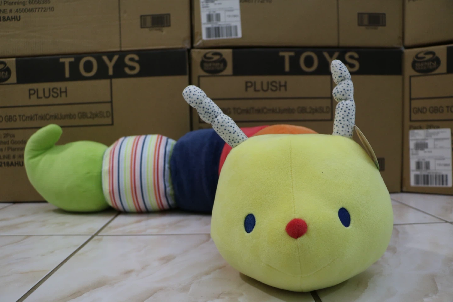 Colorful Plush Caterpillar Stuffed Toy 40 Inch
