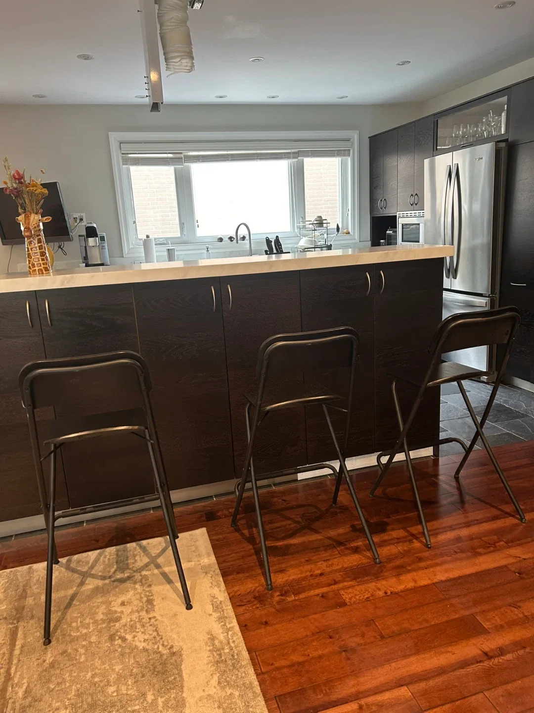 Folding Bar Stools - Set of 3 image indicator(2)