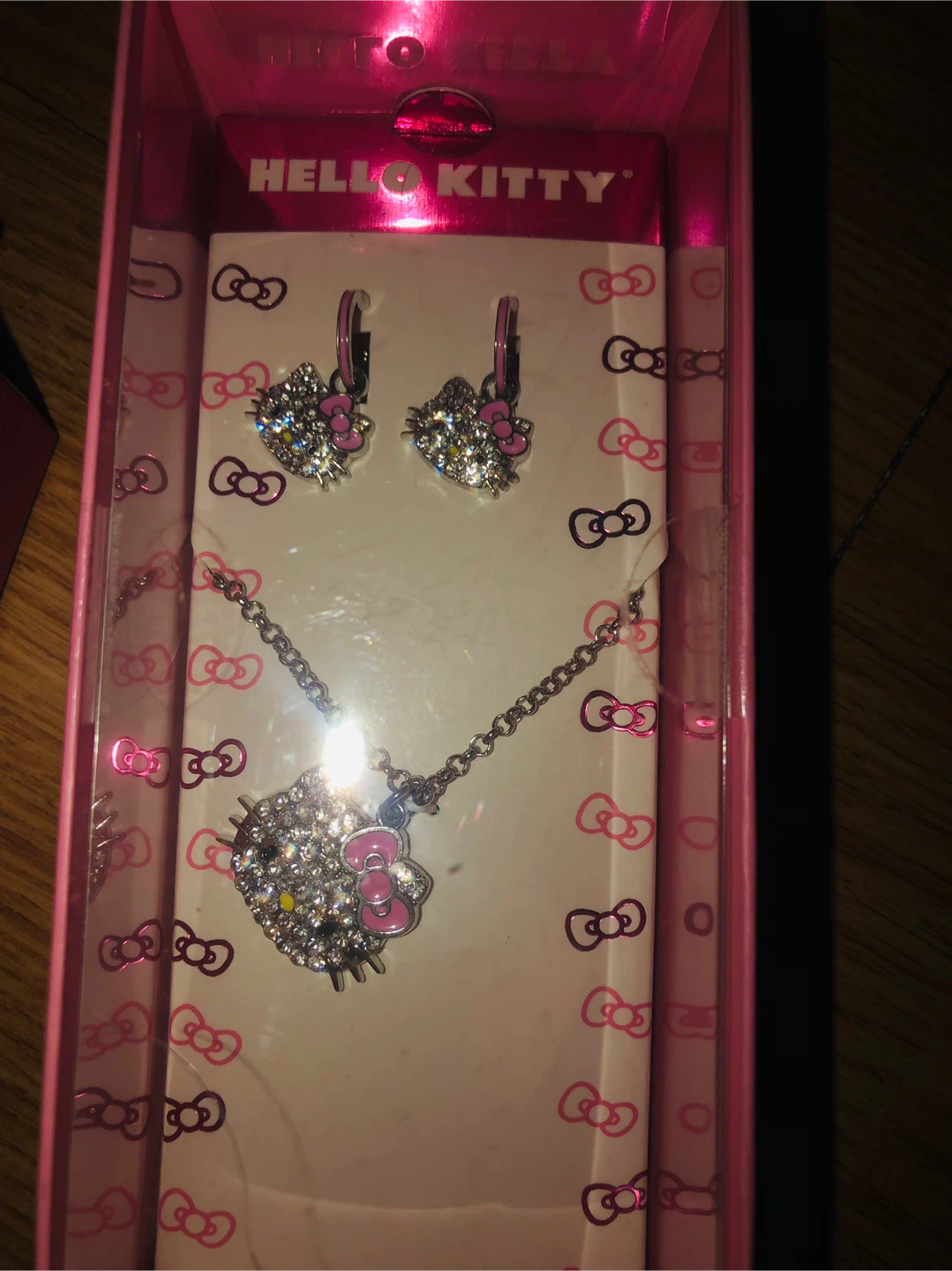 Hello Kitty Necklace & Earring Set - New in Box!
