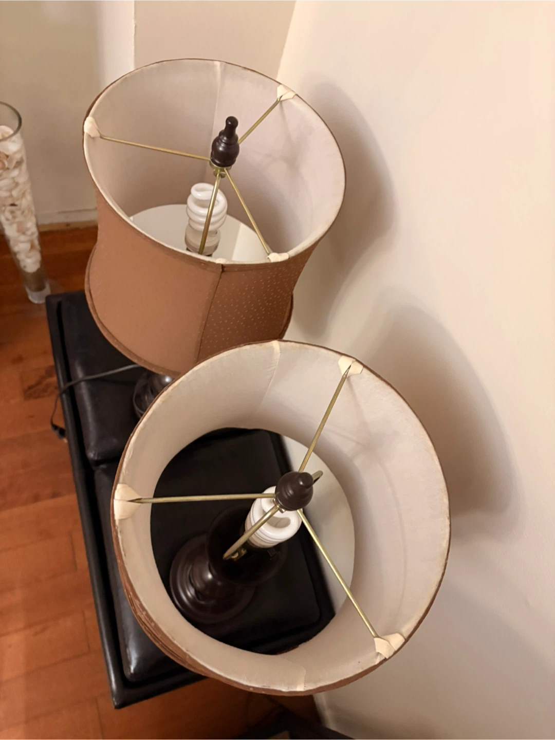 Pair of Brown Table Lamps - photo 2