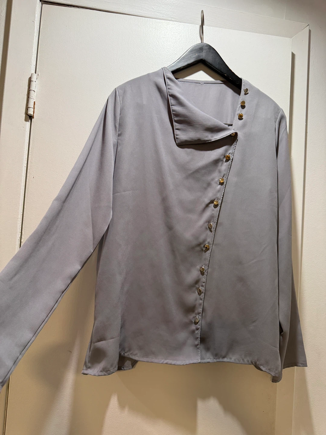 Gray Button-Down Top(S)