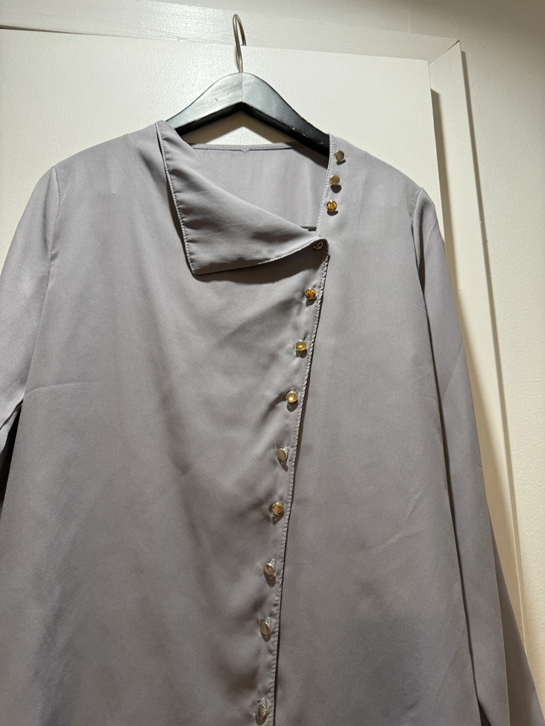 Gray Button-Down Top(S) - photo 2
