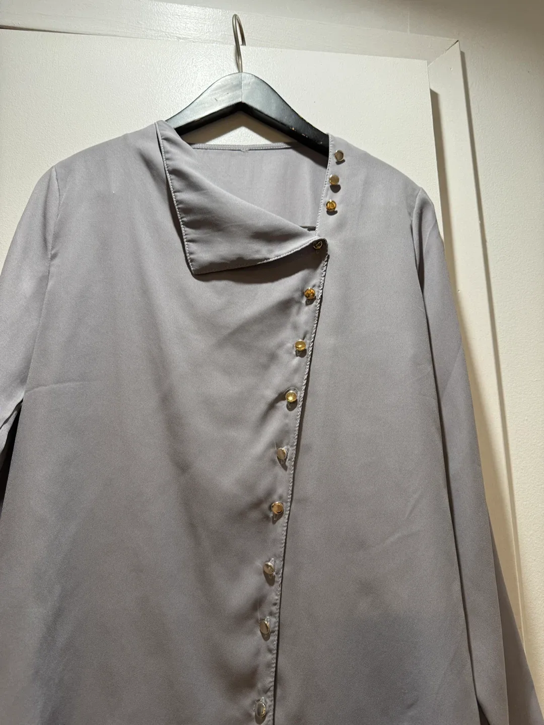 Gray Button-Down Top(S) image indicator(2)