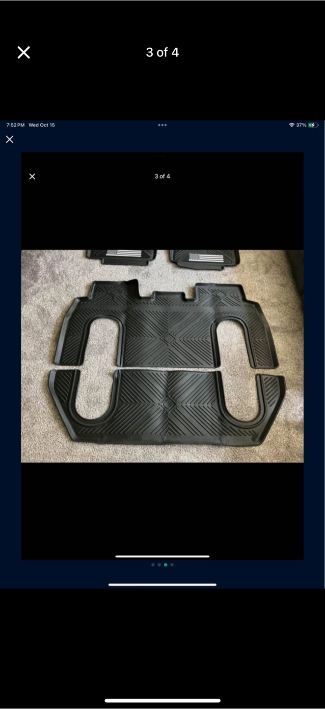 2015-20 Tesla Model X 6 Seater All-Weather Floor Liners - photo 3