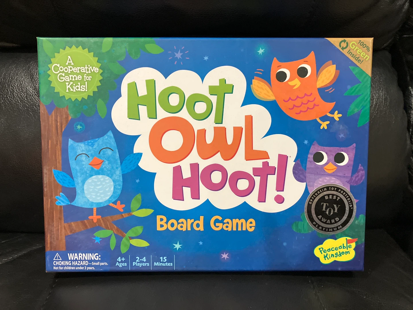 Hoot Owl Hoot! Board Game - Peaceable Kingdom