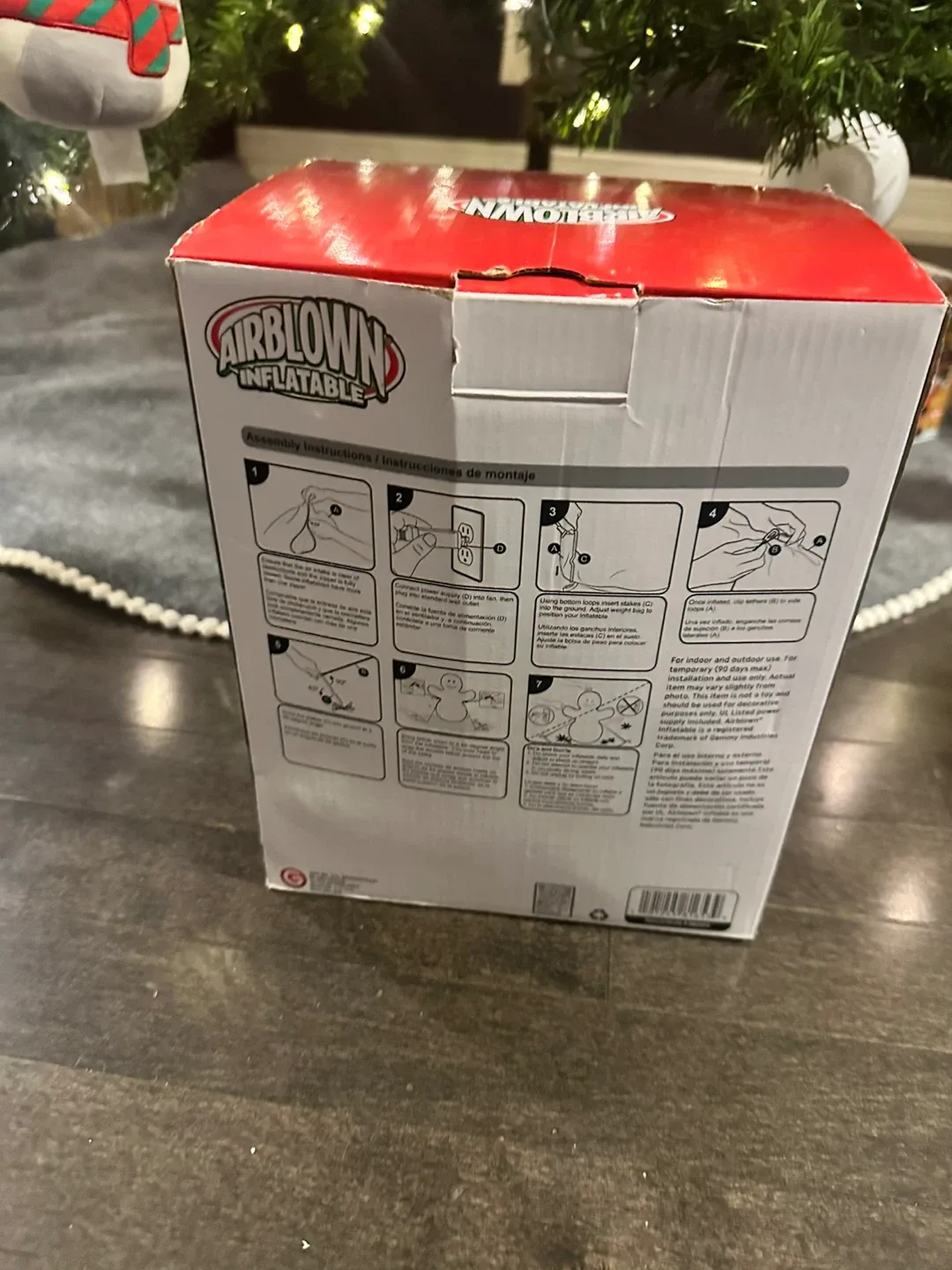 Airblown Inflatable Supreme Snowman with Box Logo - 4 ft image indicator(3)