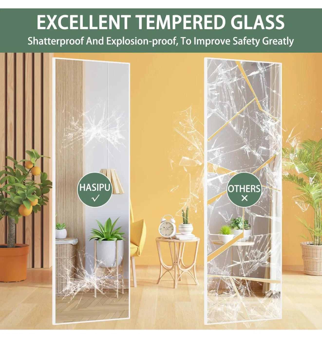 Full Length Over-the-Door Mirror image indicator(3)