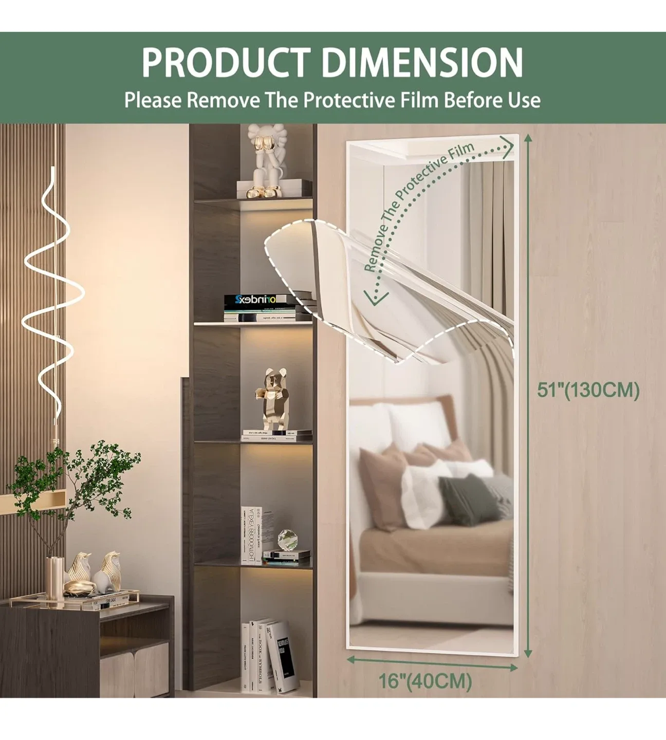 Full Length Over-the-Door Mirror image indicator(7)