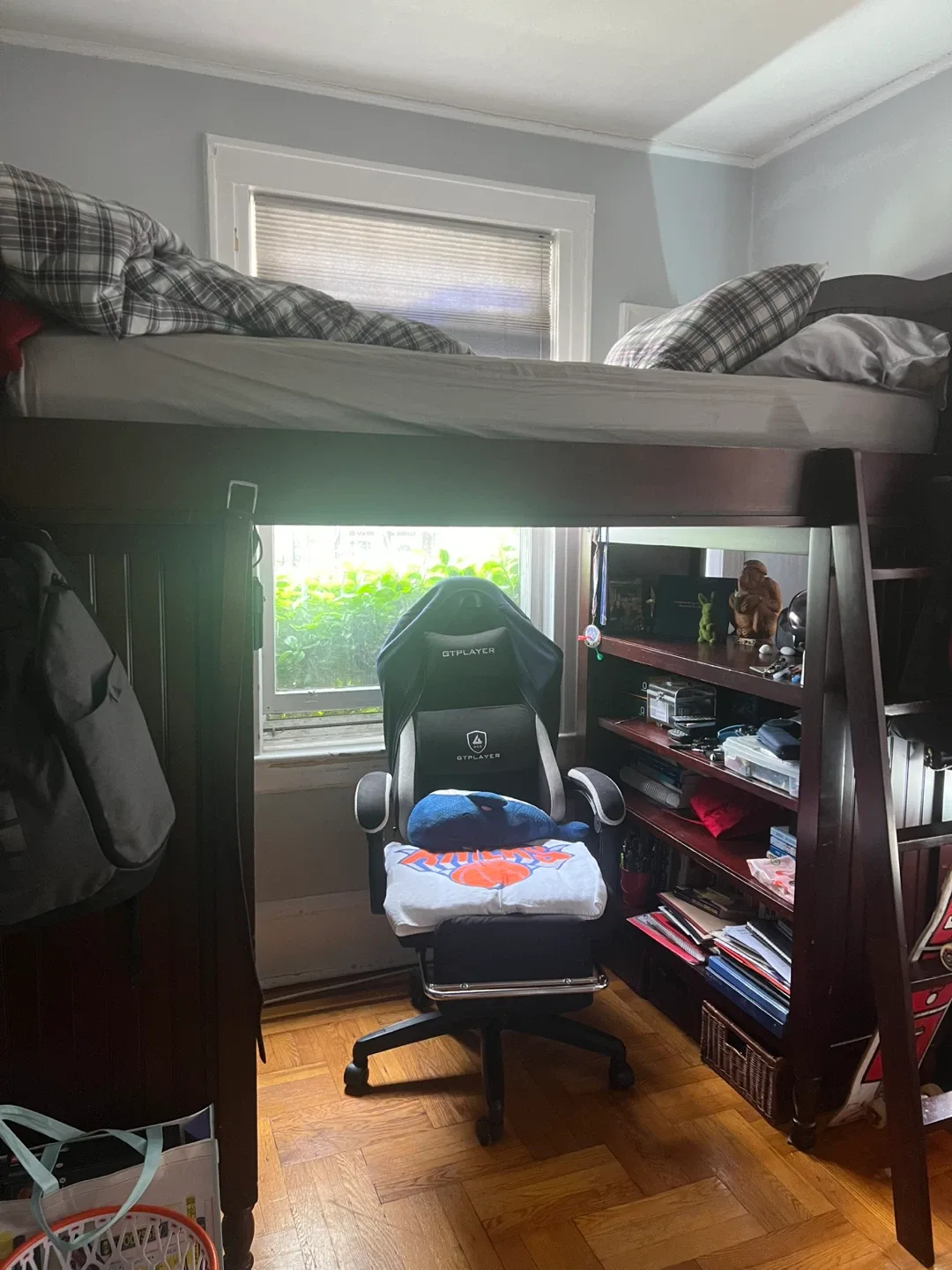 Pottery Barn Loft Bed with Desk and Shelves image indicator(2)