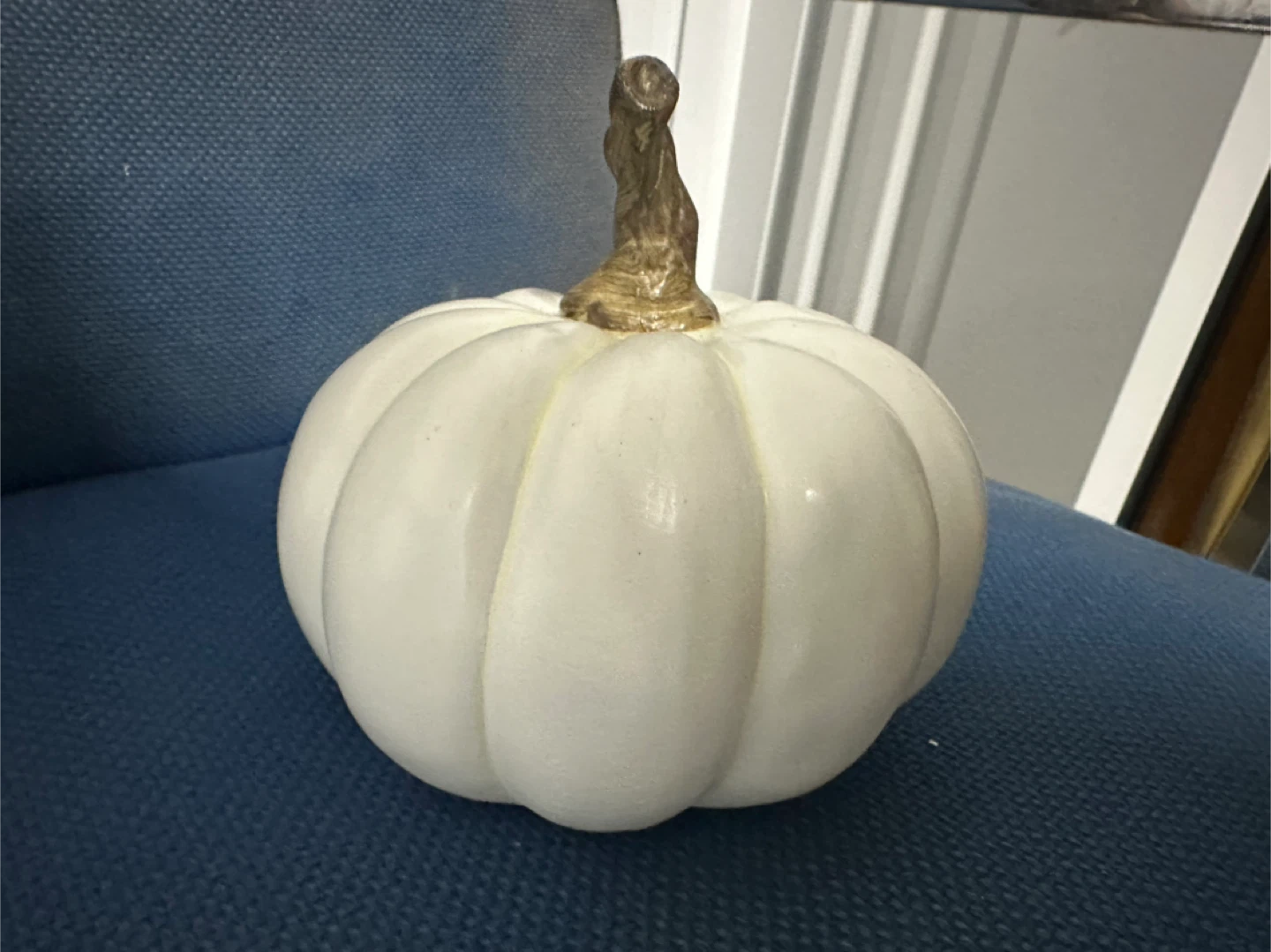White Decorative Pumpkin