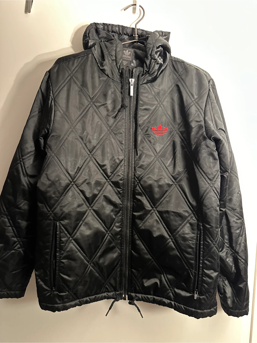 Adidas Black Quilted Jacket