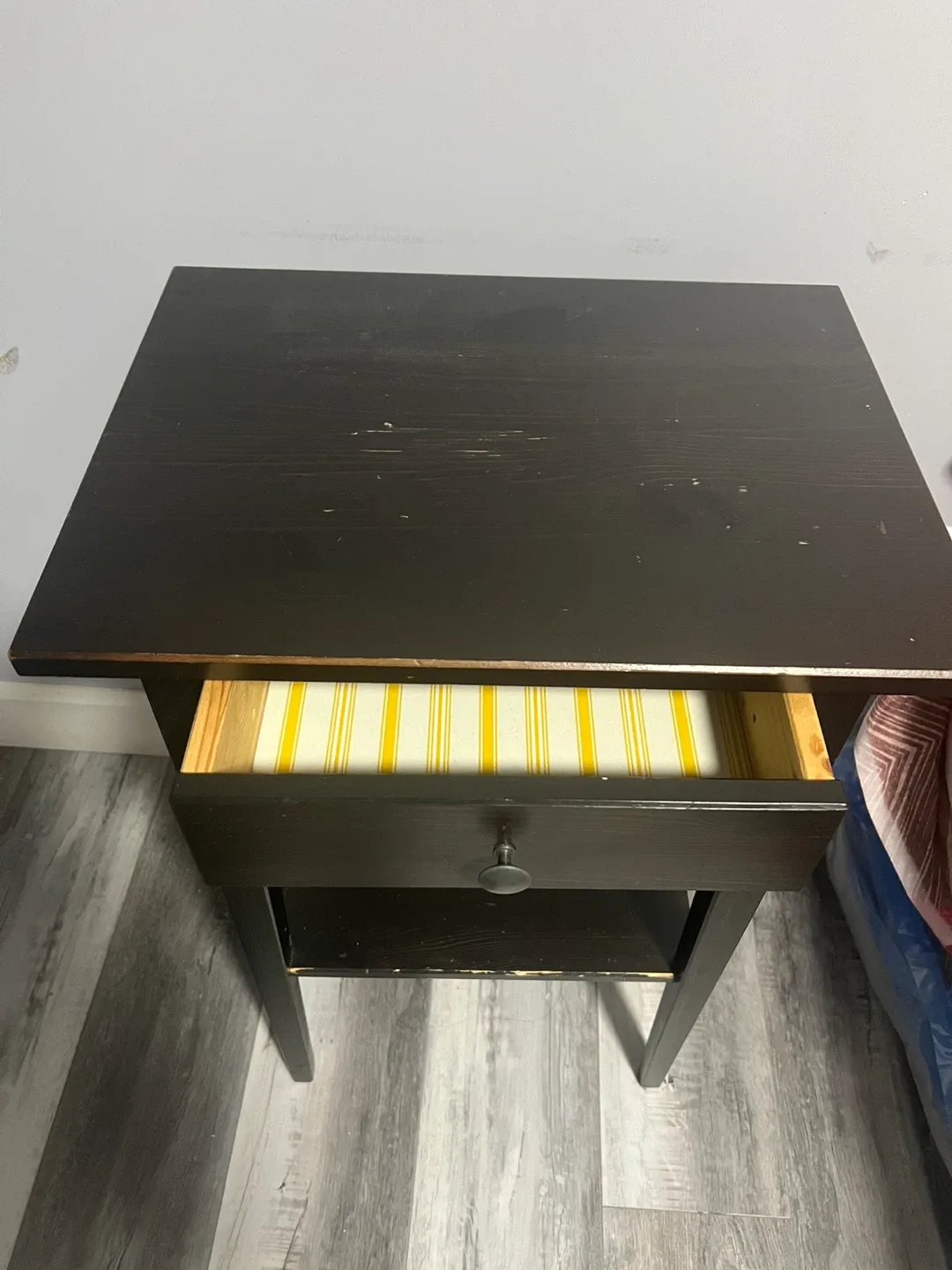 Dark Brown Side Table with Drawer image indicator(3)
