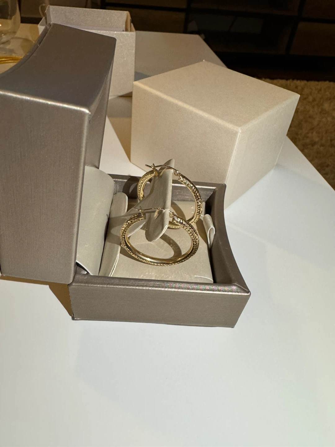 14 CARAT 5 GRAM Diamon Gold  Earrings - photo 2