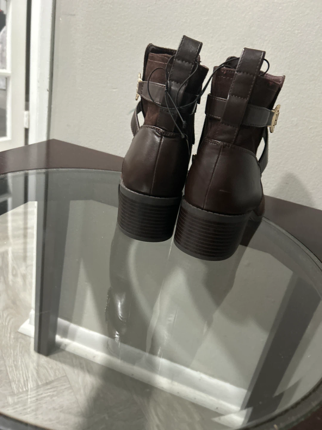 Brand New Brown velvet boots size 11 - photo 3