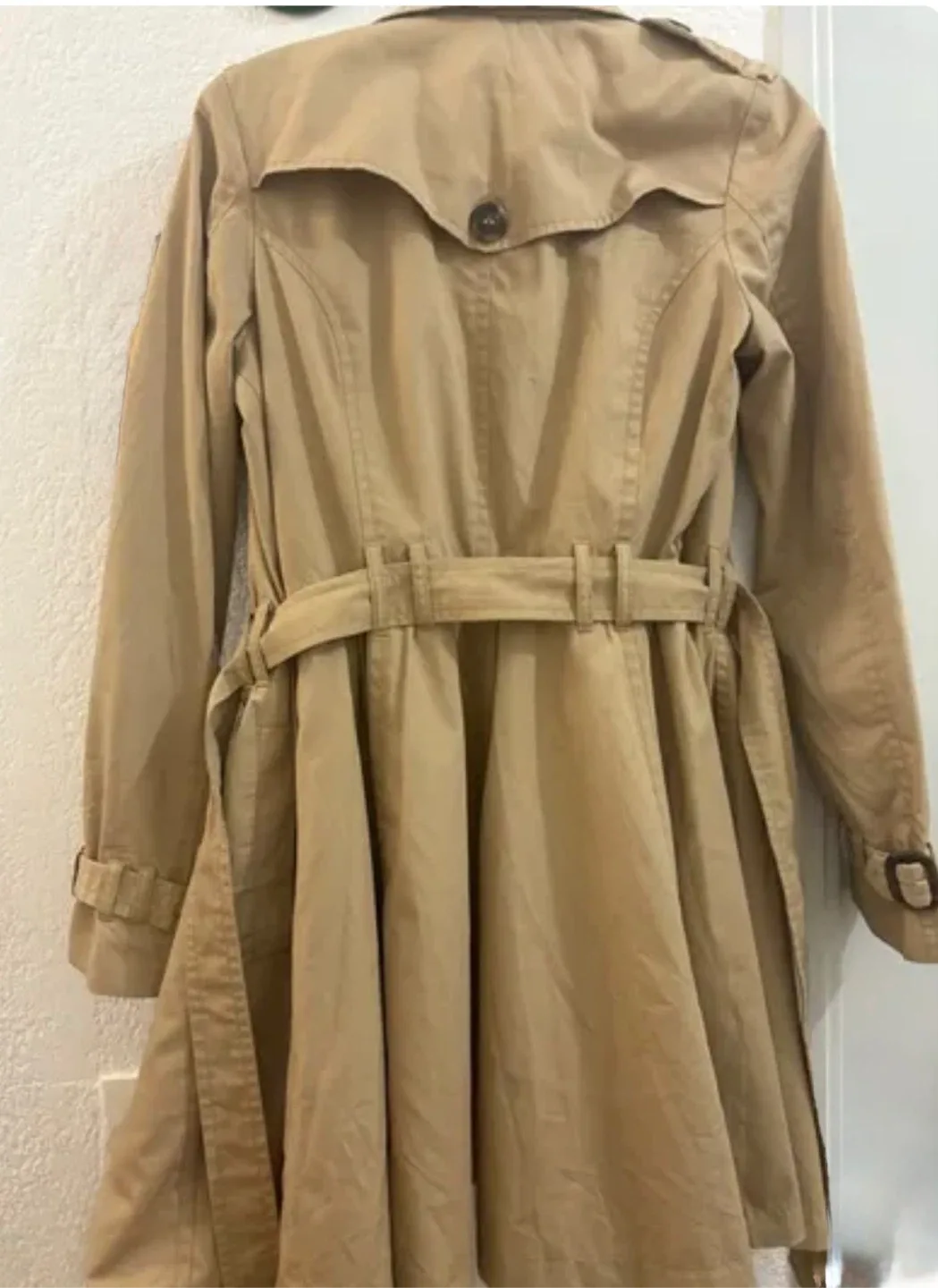 Divided by H&M Beige Trench Coat image indicator(3)