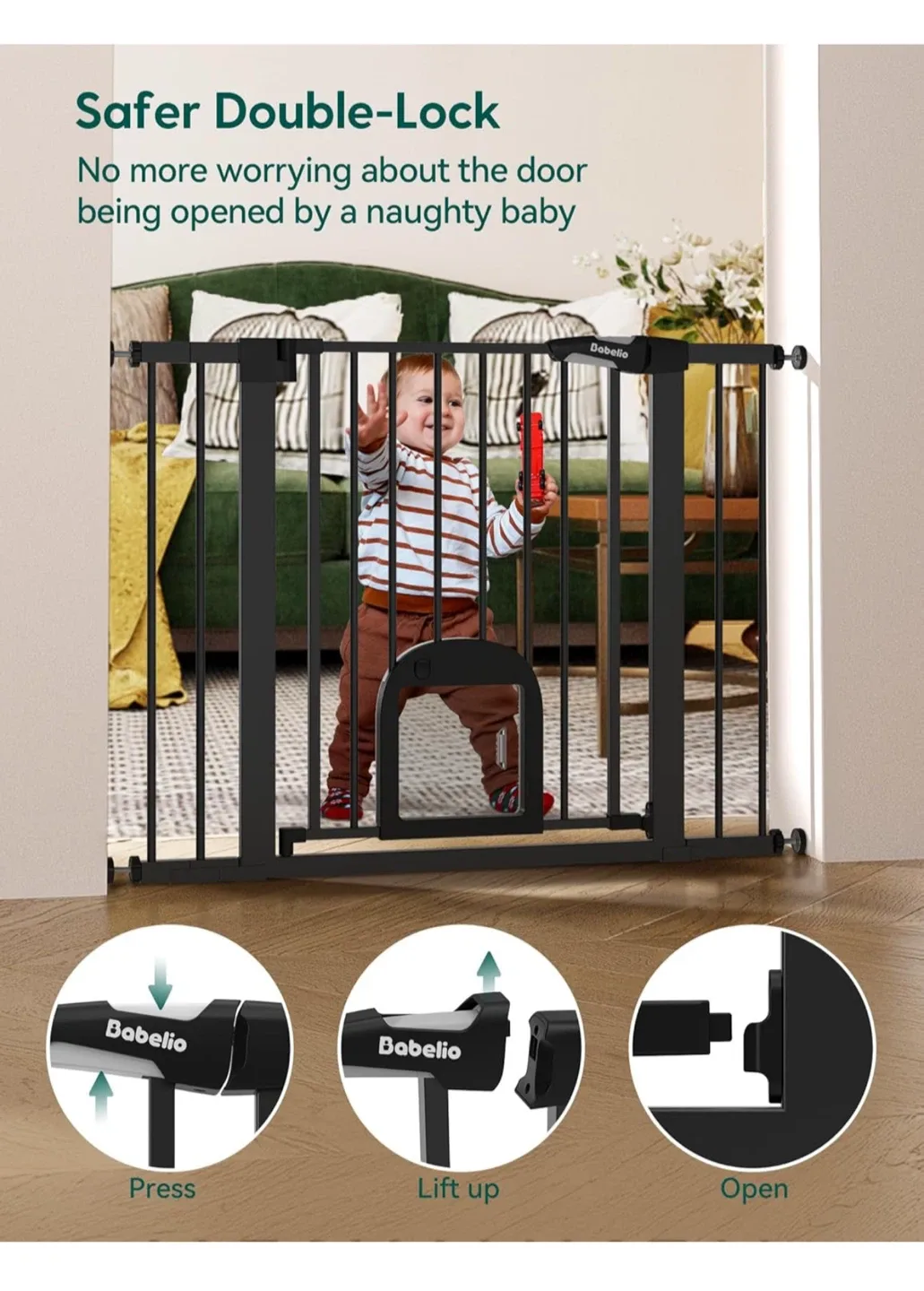 Babelio Pet & Baby Gate 29-48" image indicator(5)