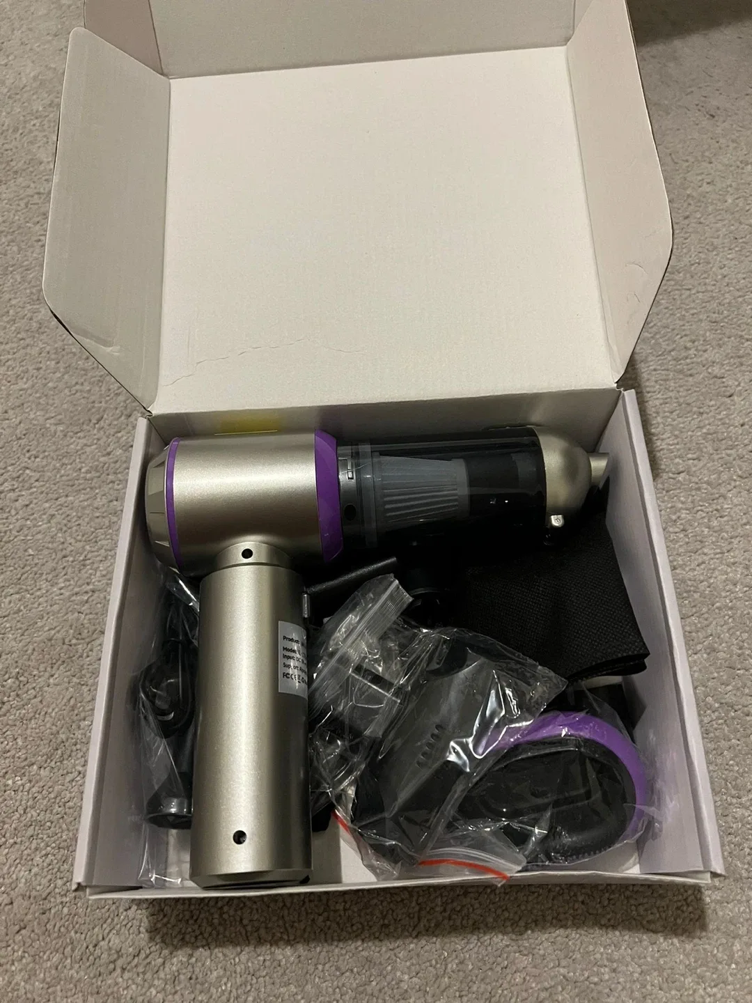 New! Car Vacuum Cleaner High Suction Power Cordless Rechargeable image indicator(2)