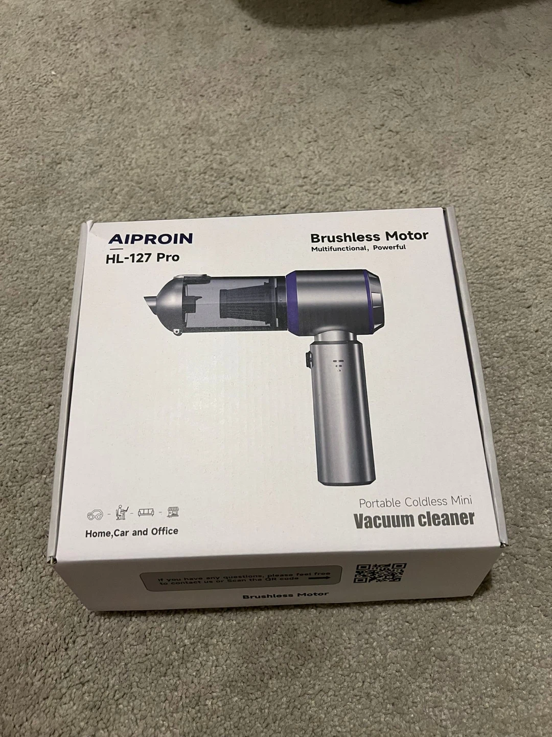 New! Car Vacuum Cleaner High Suction Power Cordless Rechargeable
