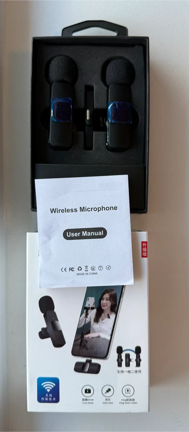 Wireless Mini Microphone for IPhone 📱 image indicator(3)