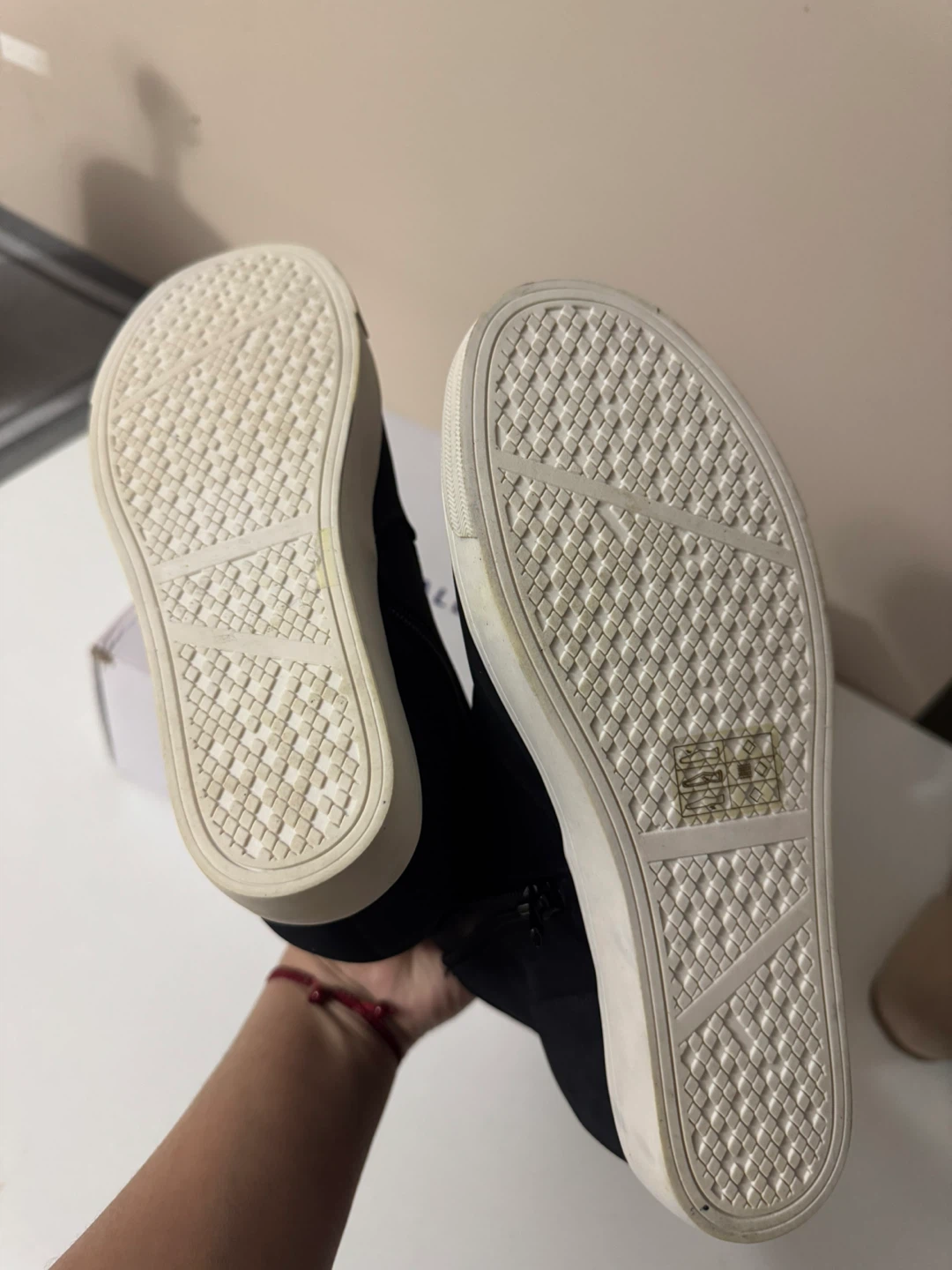 Call It Spring Black Wedge Sneakers - Size 6.5 - photo 3